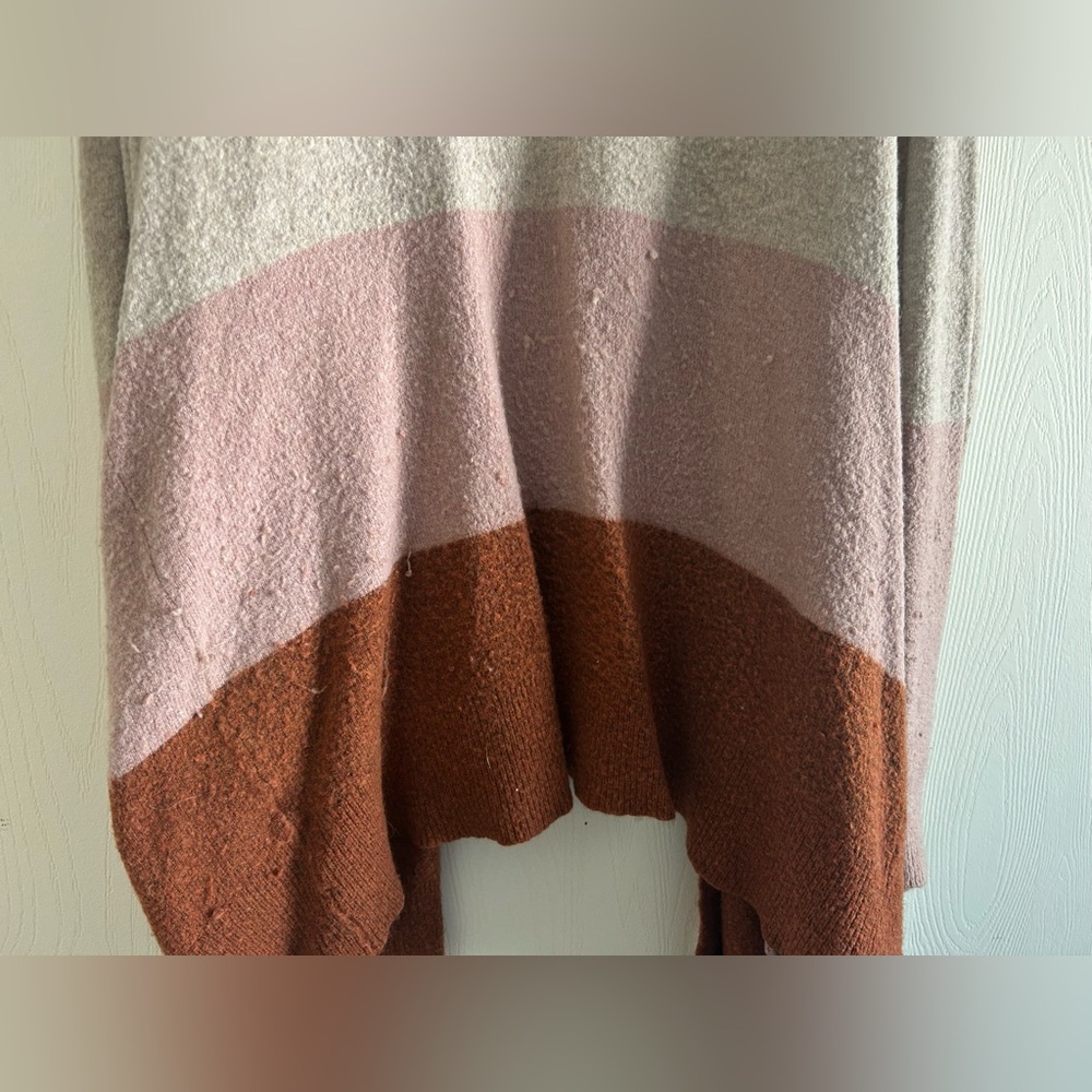 Colorblock Open Front Cardigan - Picture 3 of 3